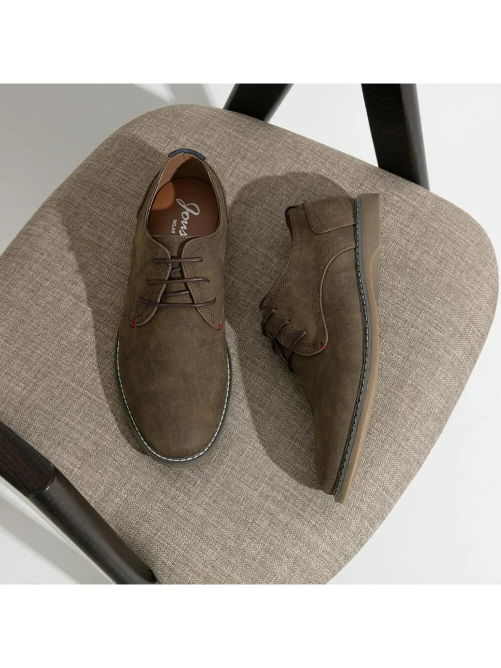 Men's All Brown Faux Leather Casual Dress Shoes Retro Business Classic